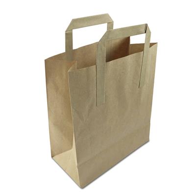 Kraft Paper SOS Bags (Brown & White)